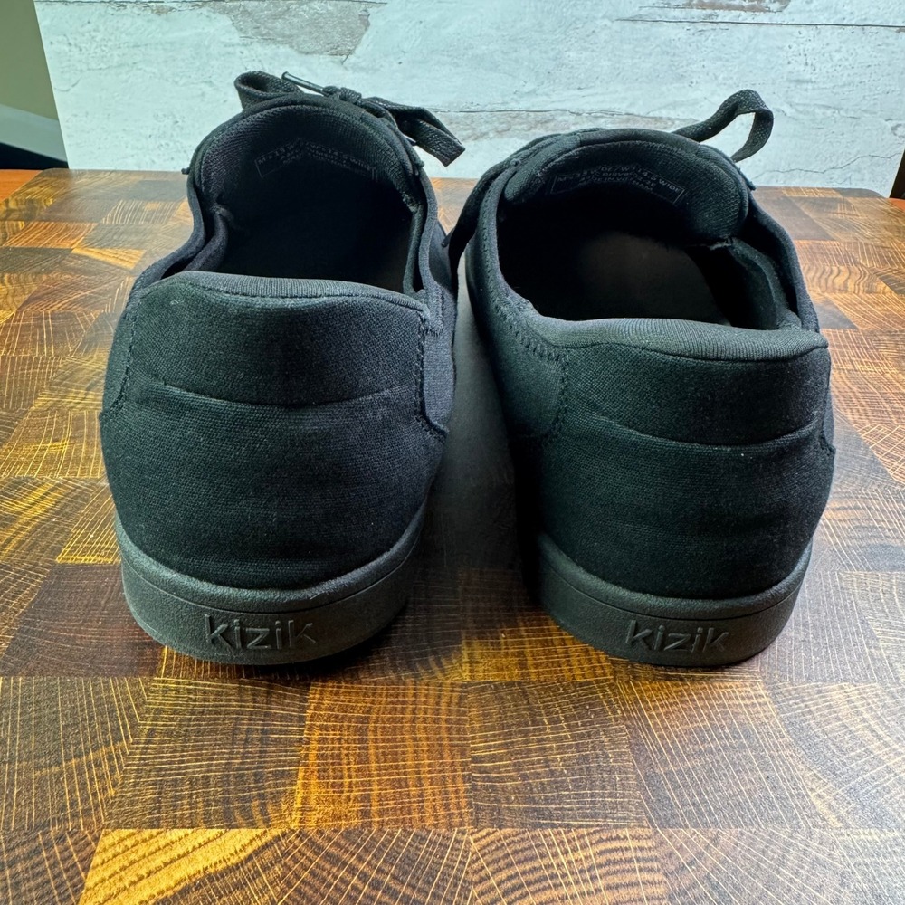 Kizik Irvine Mens 13 Wide Hands Free Shoes Black Canvas Sneakers DIRVBK021302E - Picture 5 of 9
